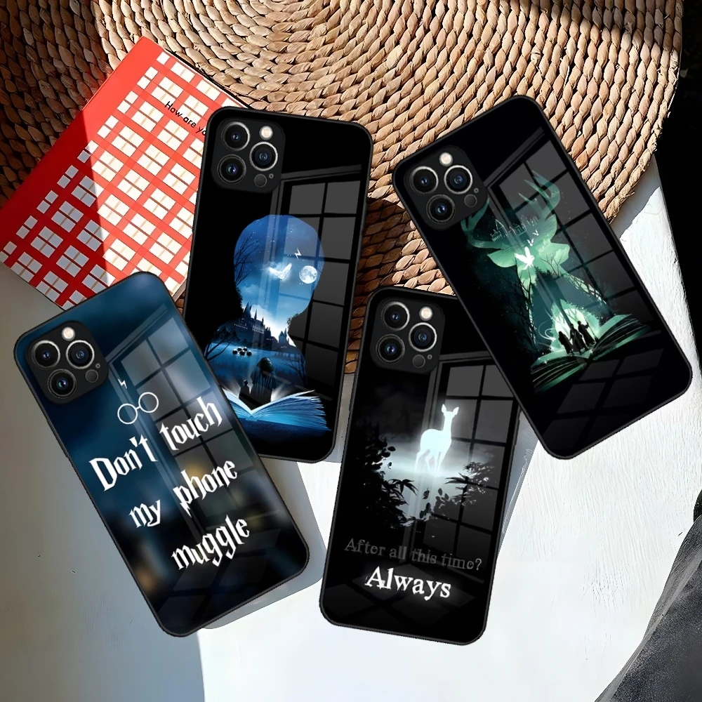 P-PottErS Модный чехол для телефона H-HaRries для Iphone 16 15 14 12 11 13 Pro Max Mini X 8 Xr Xs 7 Puls стеклянный чехол P-PottErS Модный чехол для телефона H-HaRries для Iphone 16 15 14 12 11 13 Pro Max Mini X 8 Xr Xs 7 Puls стеклянный чехол