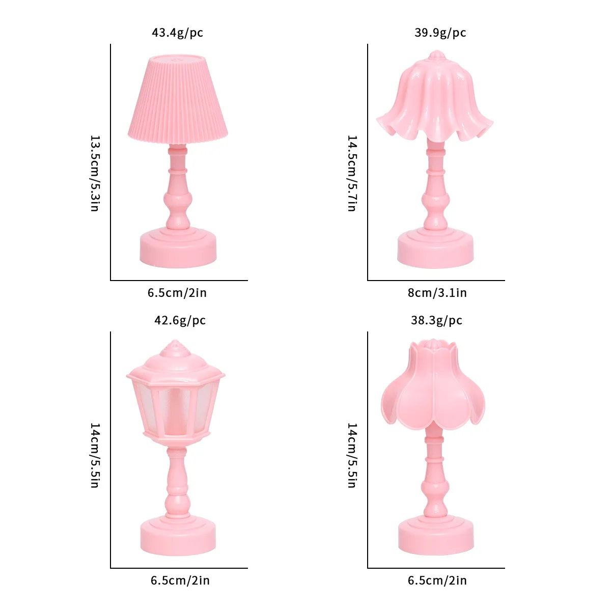 Geometric Flower Bud Button Battery LED Table Lamps Desk Night For Bedroom Dining Touch Night Light Simple Modern Decoration