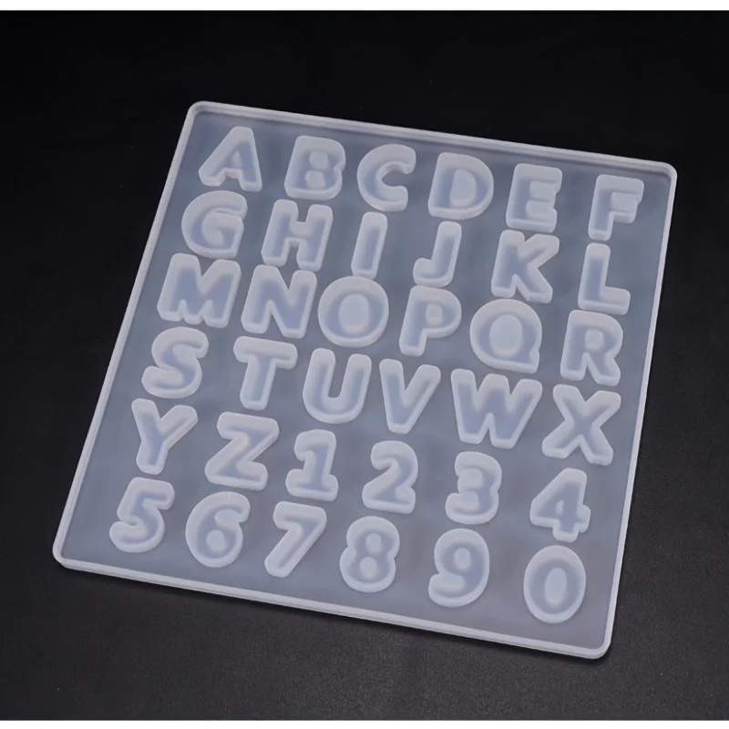 Small 26 Capital Letters Resin Silicone Mold Letter Epoxy Mold DIY Jewelry Making Accessories Digital Keychain Mold