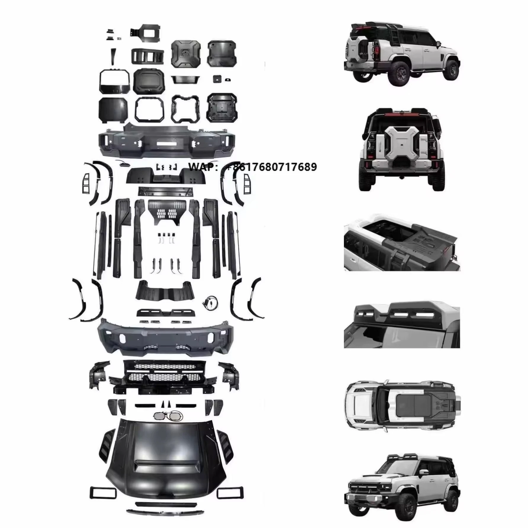 Jetour T2 Accessories Dashing Luxury 2025 Body Kit Roof Light Car Bumperr Grille Rim Arch Side Box Traveler Jetour T2 Spare Part