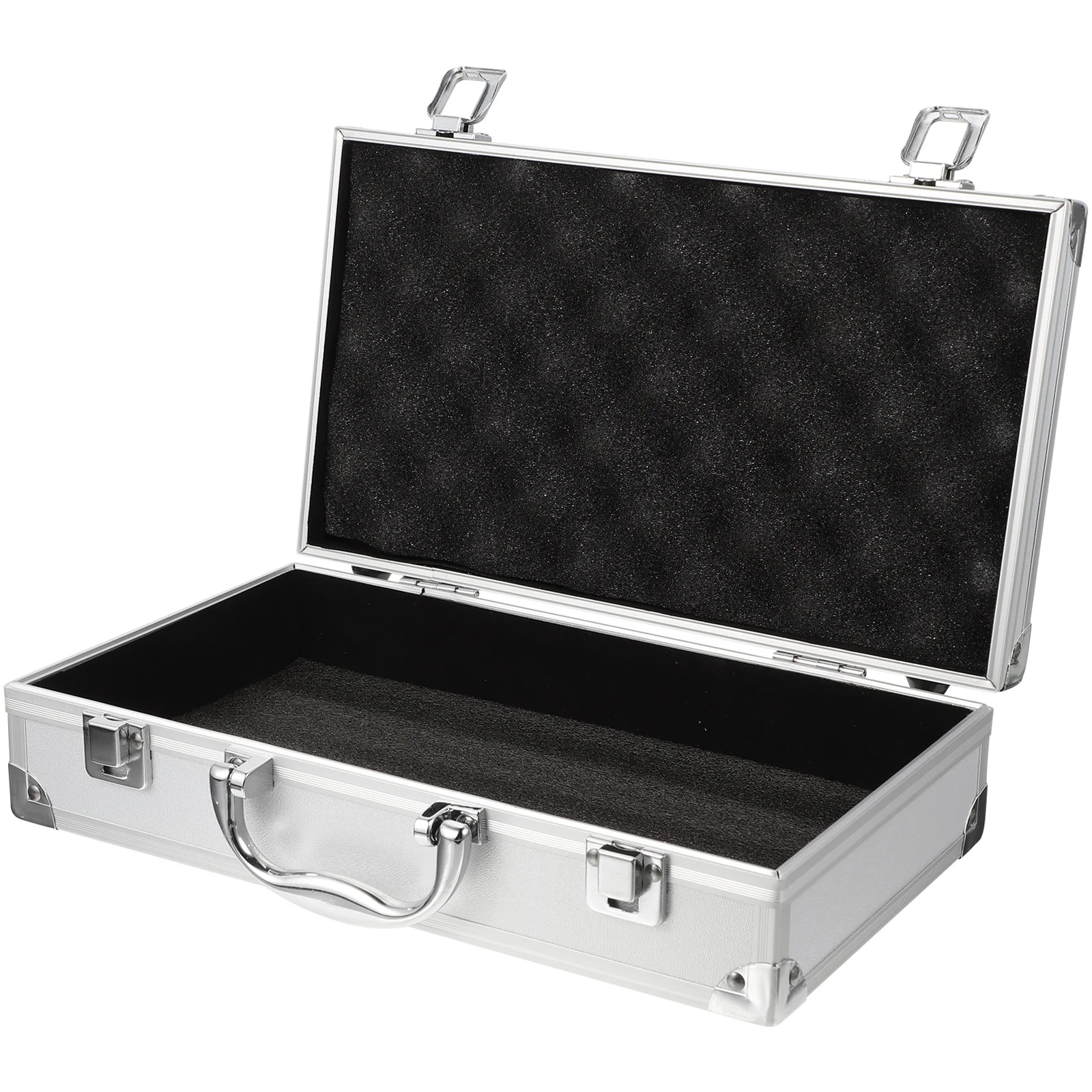 

Aluminum Alloy Toolbox 01 White Rectangular Large Capacity Storage Case for Clips Screws Tools Portable Medical