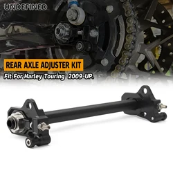 Motorcycle Rear Bearing Axle Adjuster Kit For Harley Touring Electra Glide Road King Tri Glide Freewheeler Ultra Limited 2009-24