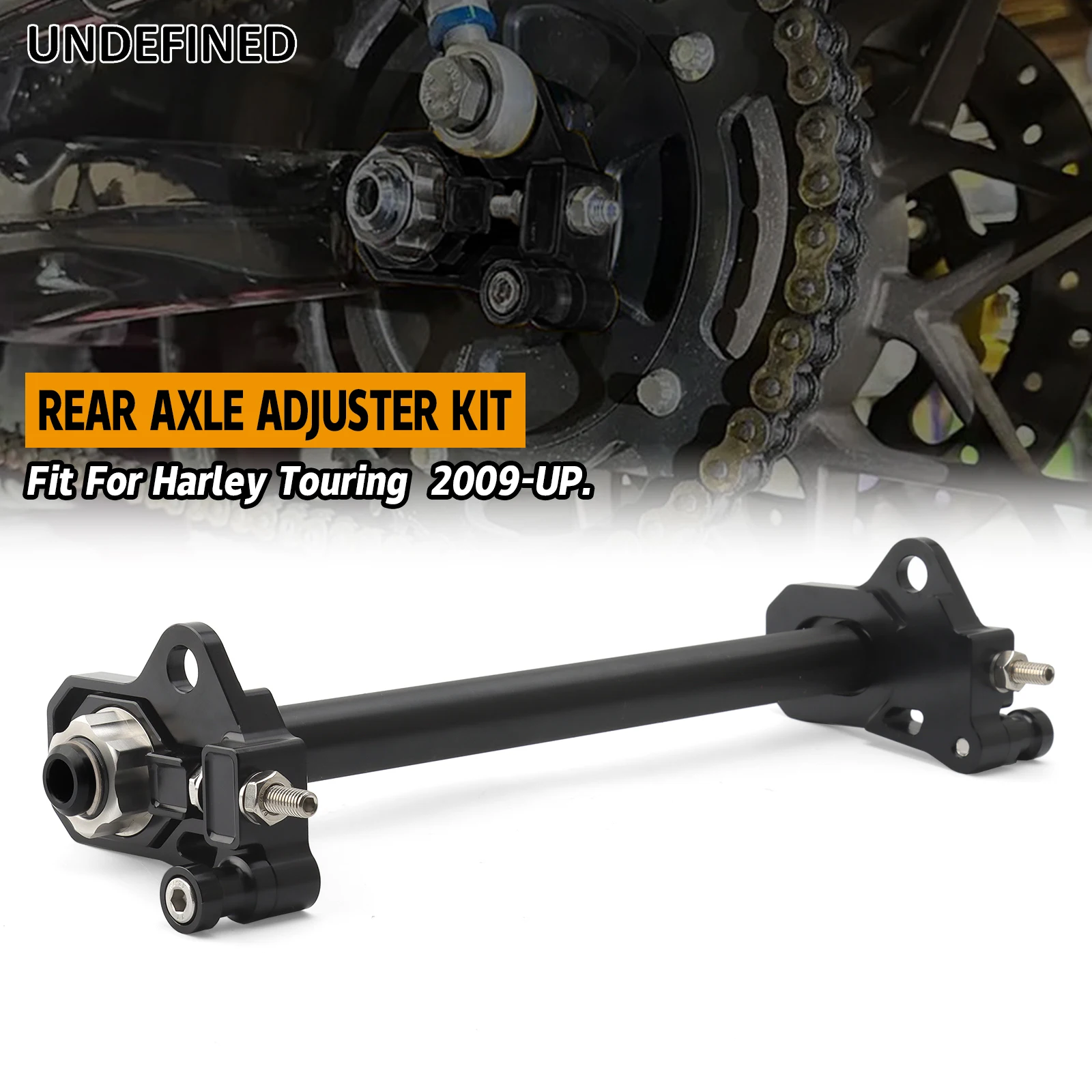 Motorcycle Rear Bearing Axle Adjuster Kit For Harley Touring Electra Glide Road King Tri Glide Freewheeler Ultra Limited 2009-24