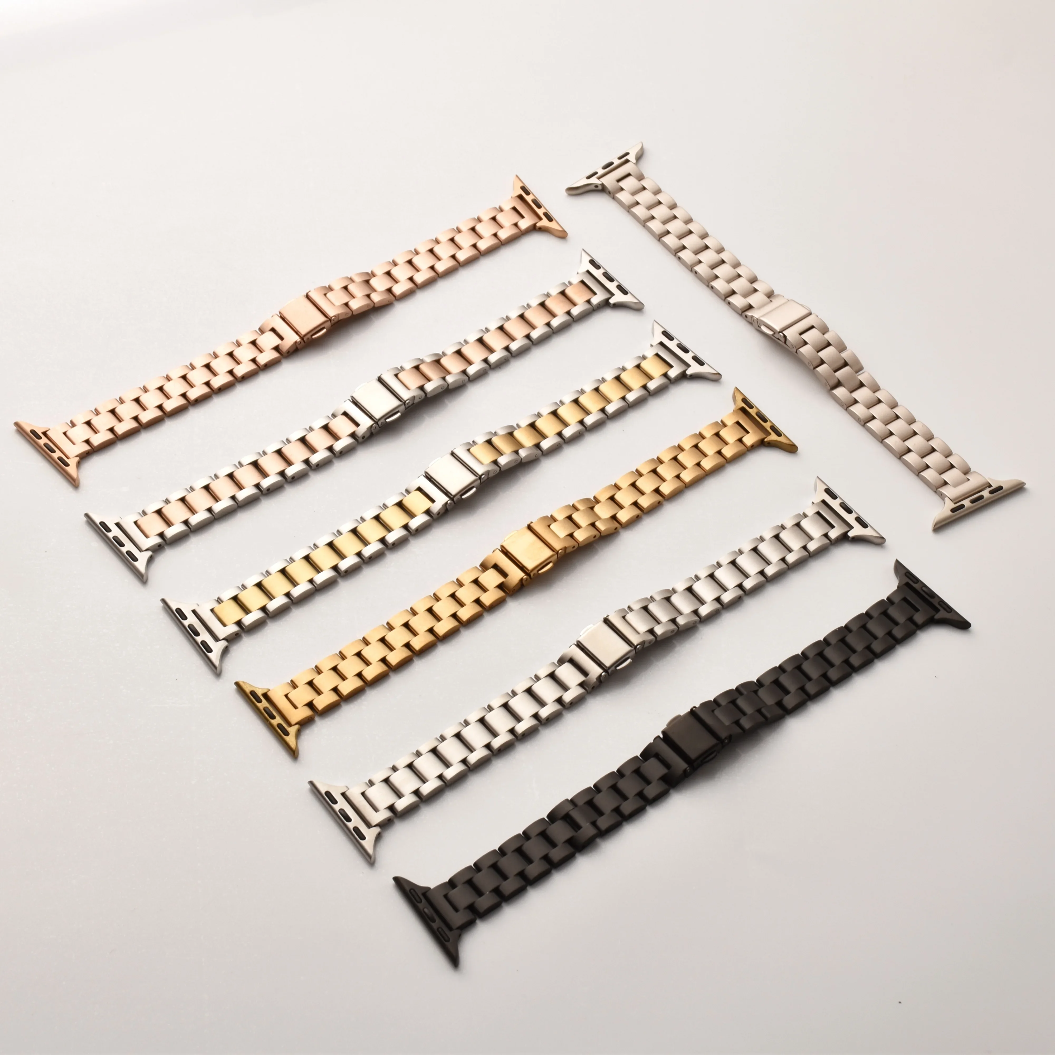 حزام ساعة أبل رفيع من الفولاذ المقاوم للصدأ متوافق مع سوار السلسلة 876 SE Ultra لمقاسات 45 مم/41 مم 40 مم/44 مم 42 مم/49 مم #1