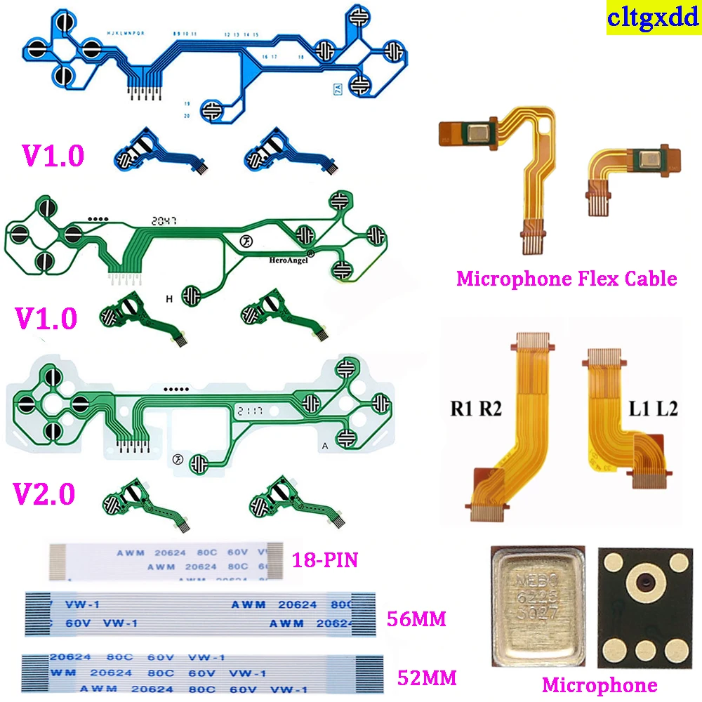 

Cltgxdd 1piece FOR PS5 controller original flexible cable conductive film V1.0 V2.0 ribbon microphone internal receiver repair