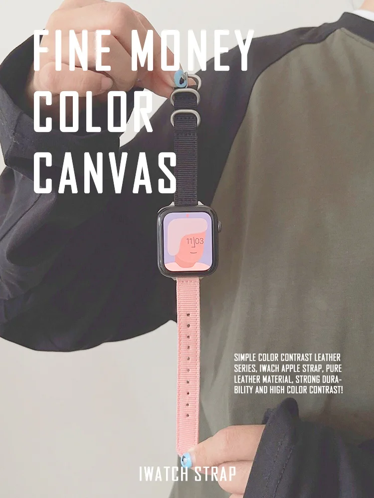 Slim Candy Color Strap para Apple Watch, Pulseira Acessórios para iWatch Series 8, 7, 6, 5, 4, SE, 49mm, 41mm, 45mm, 38mm, 40mm, 42mm, 44mm, Coreia