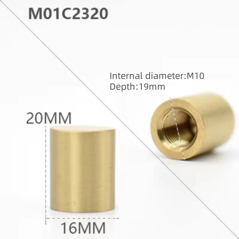 Desk lamp horn holder all copper beautiful ceiling plate nipple copper nut M10 fixing screw cover lighting accessories DIY