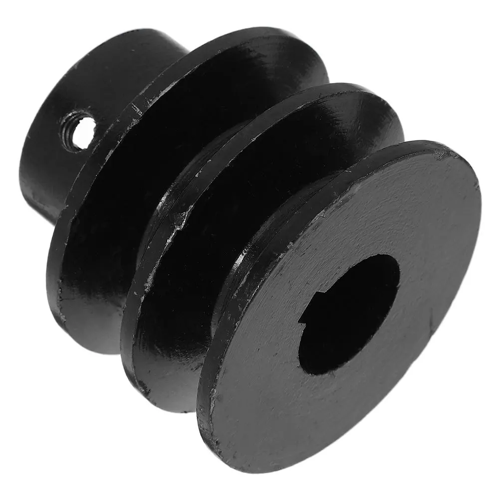 

Double Groove V-Belt Pulley Cast Iron Gas Engine Water Pump Heavy Duty Mechanical Pulley Replacement Gas Engine Belt Sheave