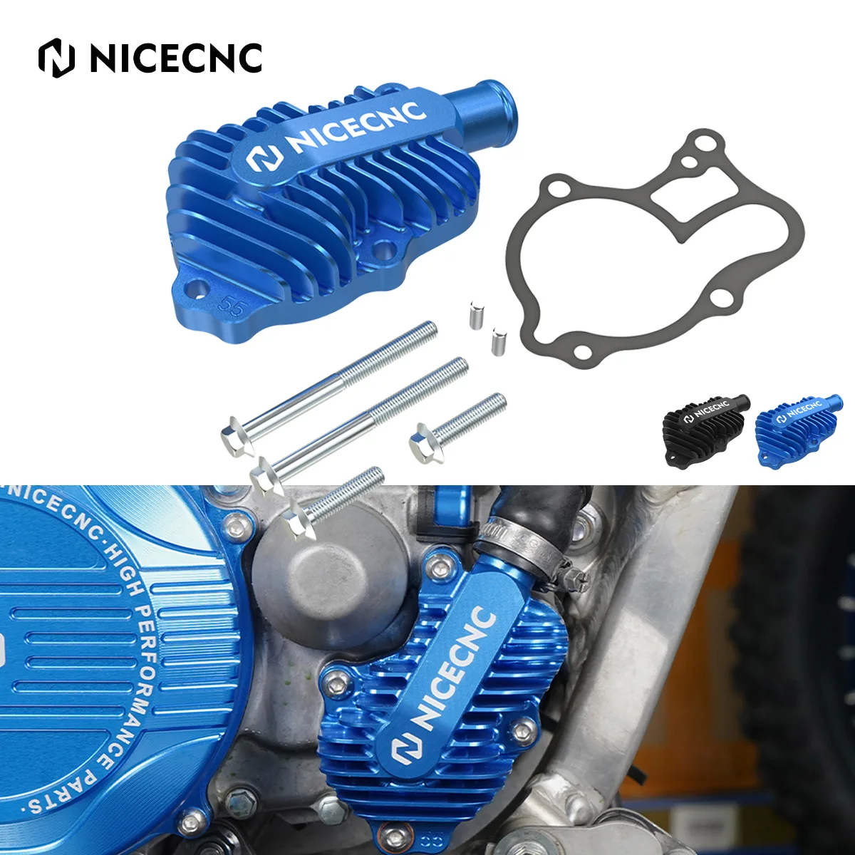 NiceCNC Water Pump Cover Guard Protector For Yamaha YZ 250 250X YZ250 1999-2023 YZ250X 2016-2023 2022 Engine Radiator Pump Cap