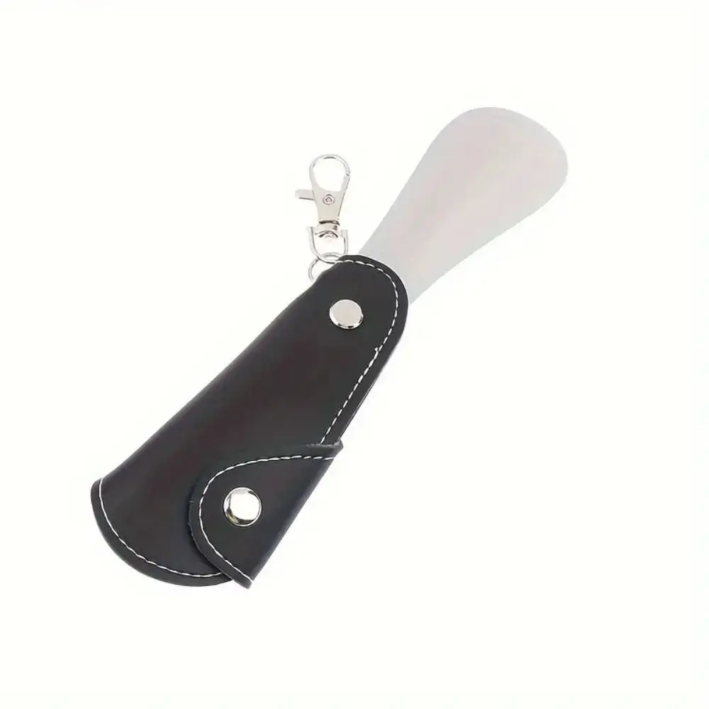 Stainless Steel Foldable Shoehorn Convenient Leather Shoe Wear Aid Without Bending Easy-Grip Retractable Shoe Puller Household