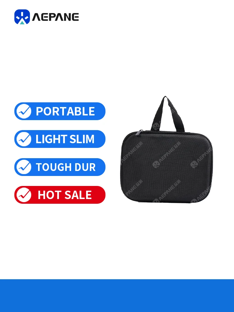 Black EVA Hard Shell Carrying Case for Baofeng UV-5R Walkie Talkie Portable with Handle for Electronics Tools Travel Organizer