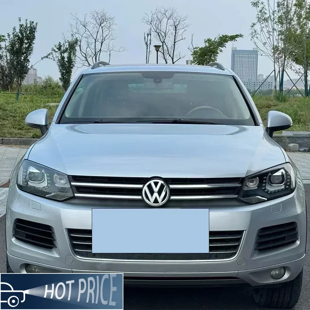 

Для VW Touareg 2011-2015 светодиодные автомобильные фары в сборе, обновление слез, Стайлинг, проектор с двумя объективами, автомобильные передние фары, аксессуары