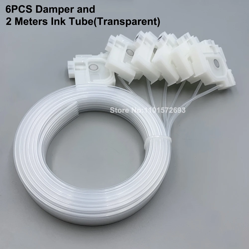 1 Set Ink Damper  With Ink Tube Hose Tubing for Epson L800 L1300 L1455 L801 L1800 L810 L850 L101 L201 Printer Dumper Filter