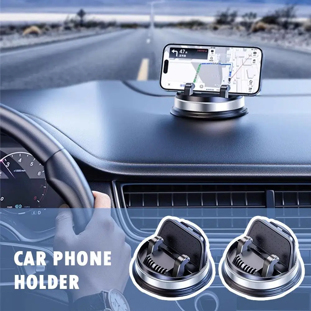 

Eary Car Phone Holder Mount Dashboard 360°Rotatable Tablet Stand Universal Car Bracket for iPhone 15 Pro Max/14/13 S24 H5J2