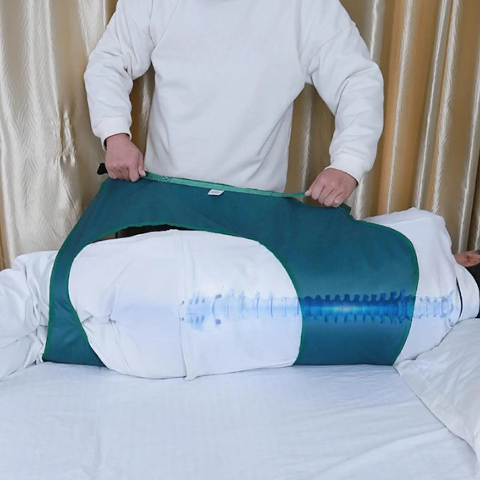 

Bed Pad Reusable and Fixed Straps Bed Transfer Pad for Easy to Lift