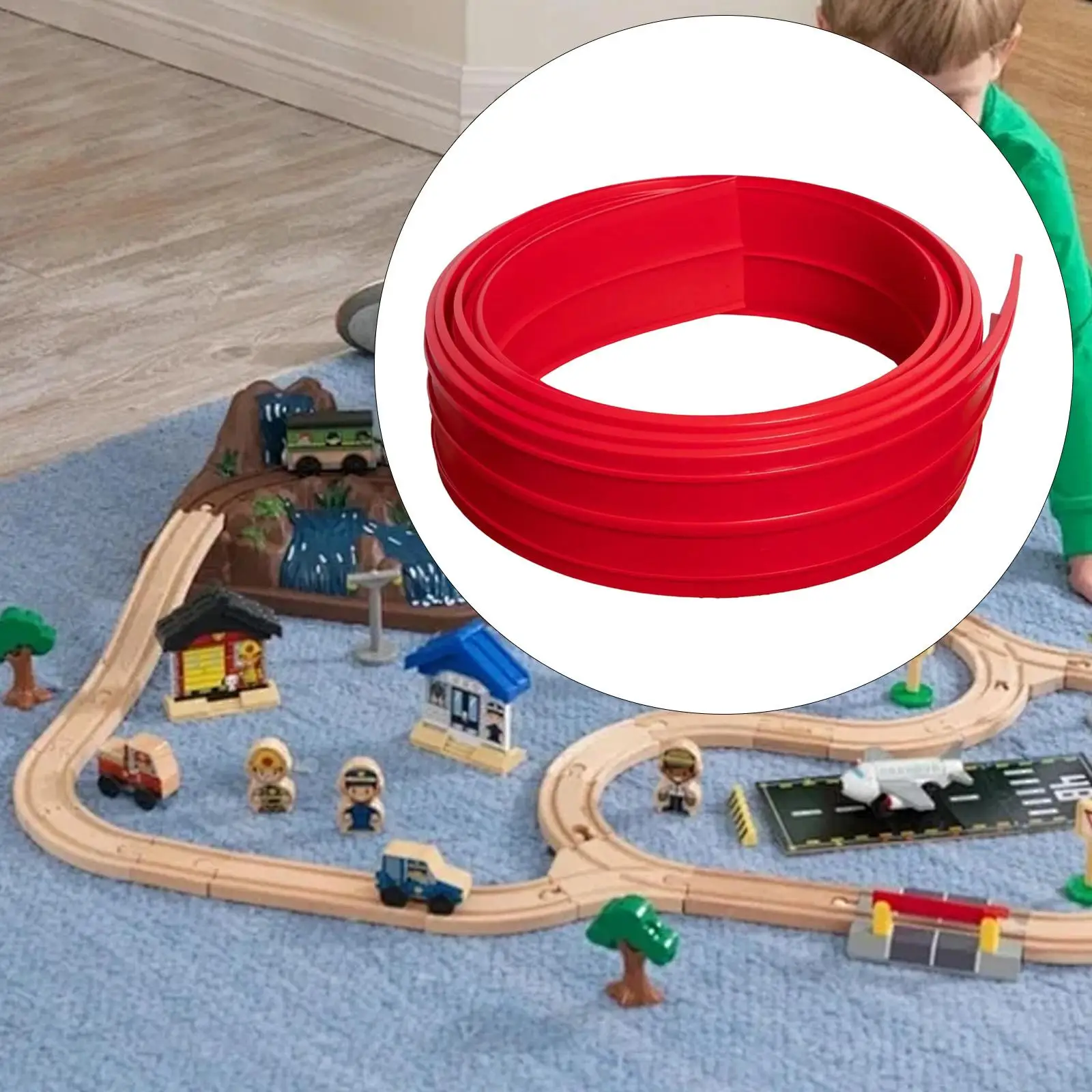 

Flexible Track Racetrack DIY Fun Compact Bendable Toy for Racing Track Children Ages