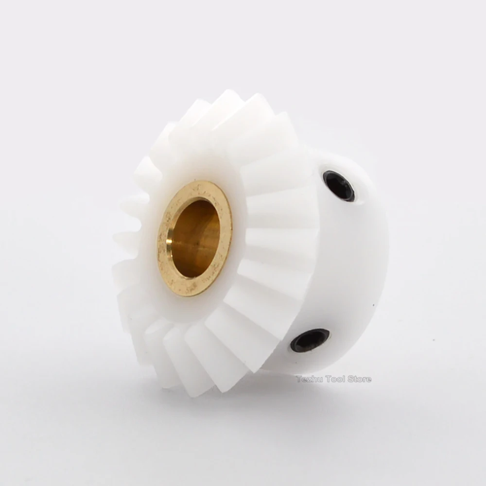 1pc 1:1 Bevel Gear 1/1.5Mod 20-30 Teeth White POM Equal Diameter Bevel Gear 90 Degrees Meshing Angle Plastic Gears Bore 4-12mm