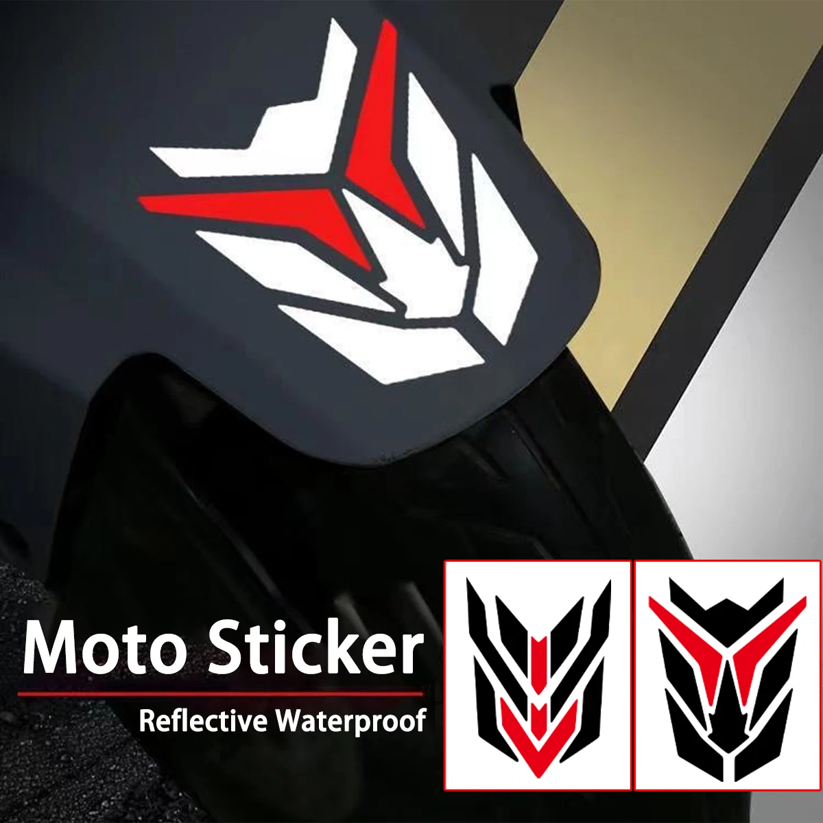 

Reflective Motorcycle DIY Stickers Decor Moto Bike Scooter Head Windshield Front Fender Vinyl Accessories Decals For ZONTES VOGE
