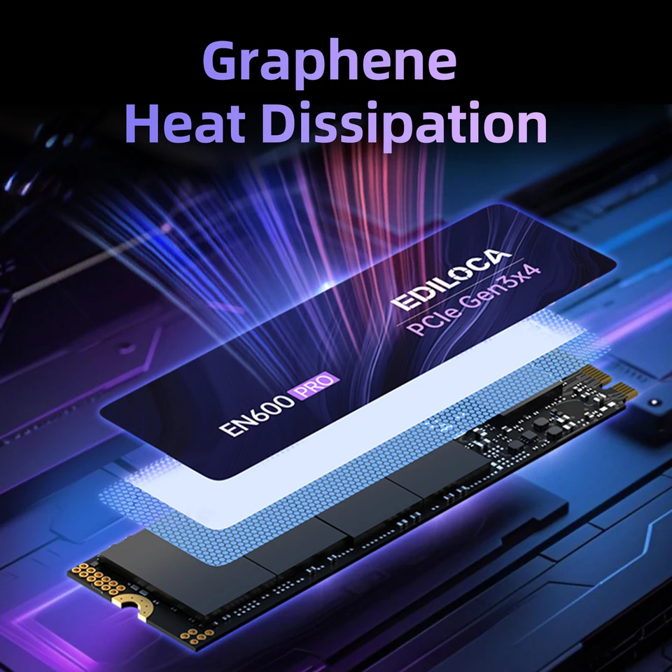 Ediloca EN600 PRO SSD PCIe3.0x4 NVMe M.2 2280 3200MB/s 内蔵