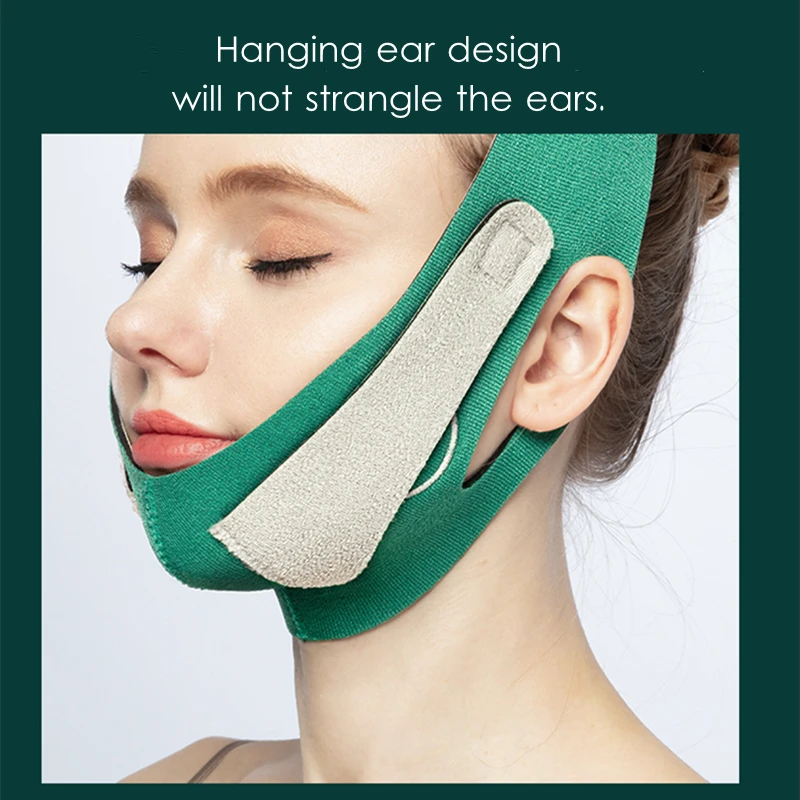 Full Cover V Face Strap Lift Belt Facial Shape Line Chin Cheek Lifting Bandage Graphene V Face Skin Care Anti Wrinkle Bandage