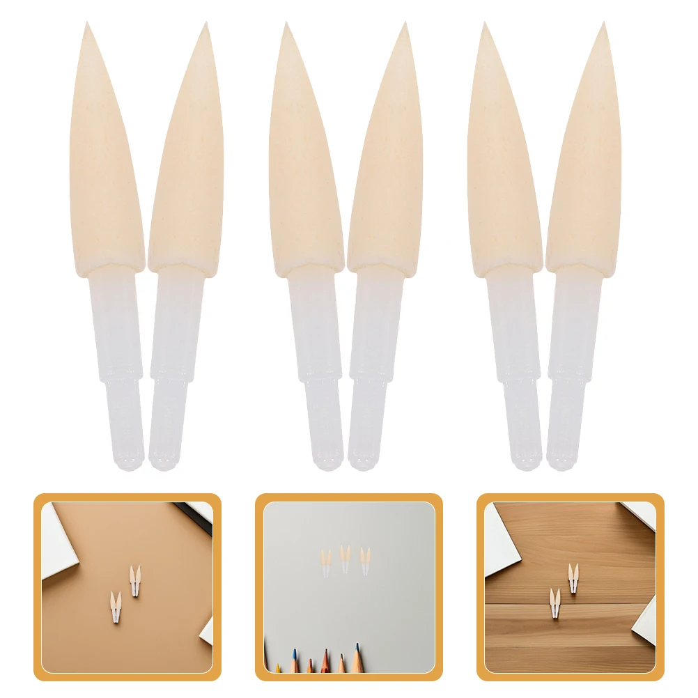 

40pcs Sponge Calligraphy Pen Nibs Soft Brush Tips Replacement Marker Refills Writing Utensils Portable Packaging