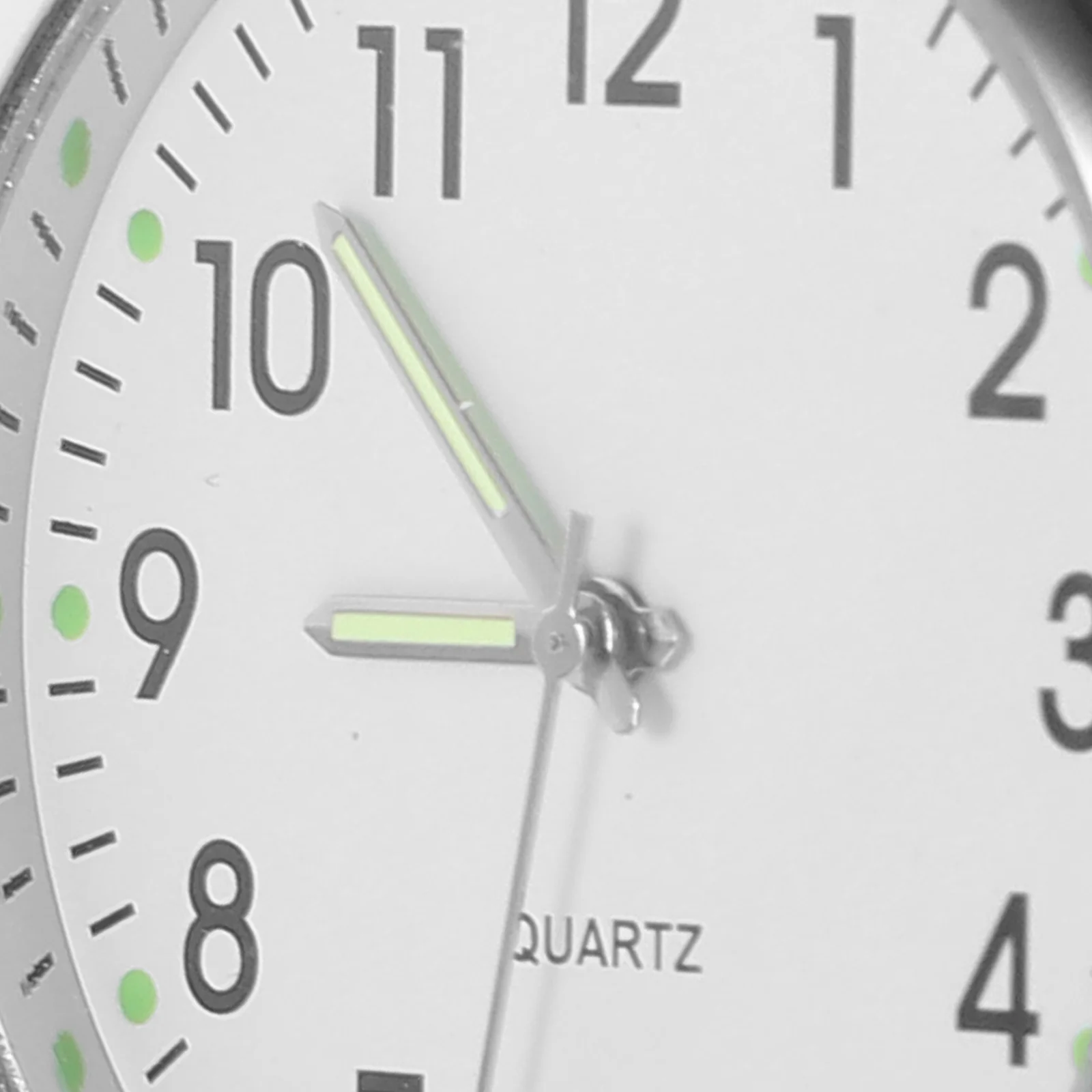 Modèle d'horloge Miniature, meubles de maison murale, grands accessoires en papier de verre en alliage blanc