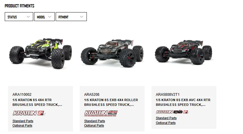 Original ARRMA ARA320485 Body Post Set For 1/5 KRATON Rc Part