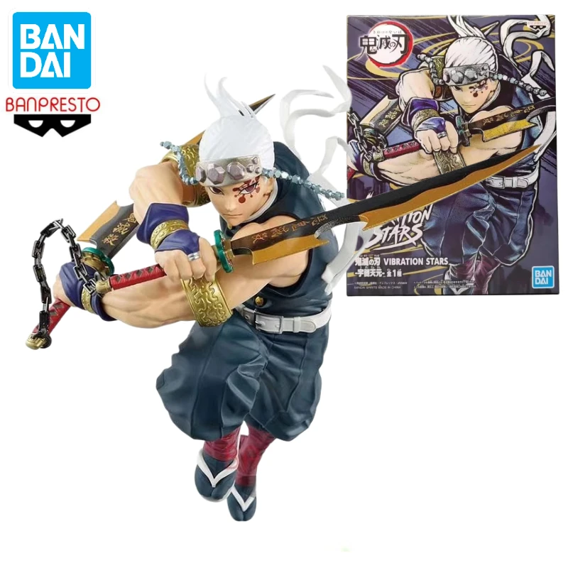 In Stock Bandai BANPRESTO Vibration Stars VS Demon Slayer Uzui Tengen Anime Action Figure Toy Gift Model Collection Hobby