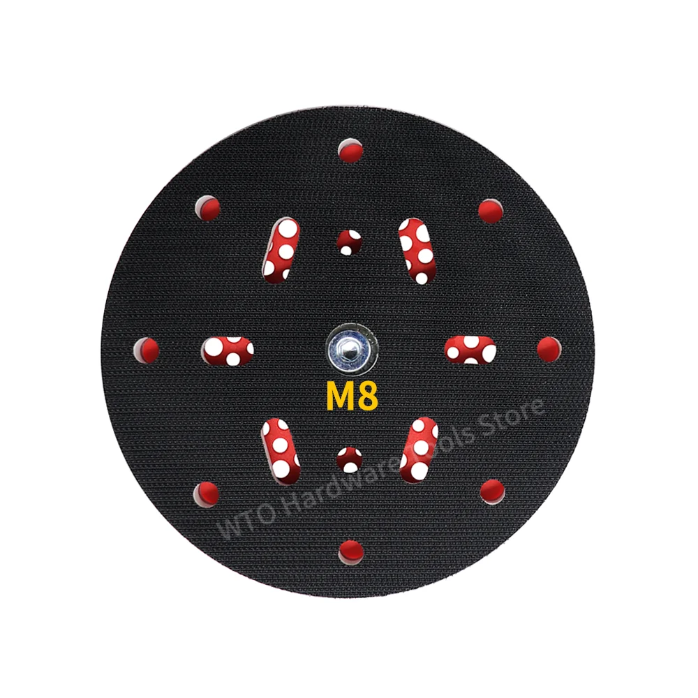 1PC 6 Inch Hook and Loop Sanding Pad for FLEX/RUPES Orbital Sander,6" Dust Free Backing Plate with M8 Thread for Car Sanding