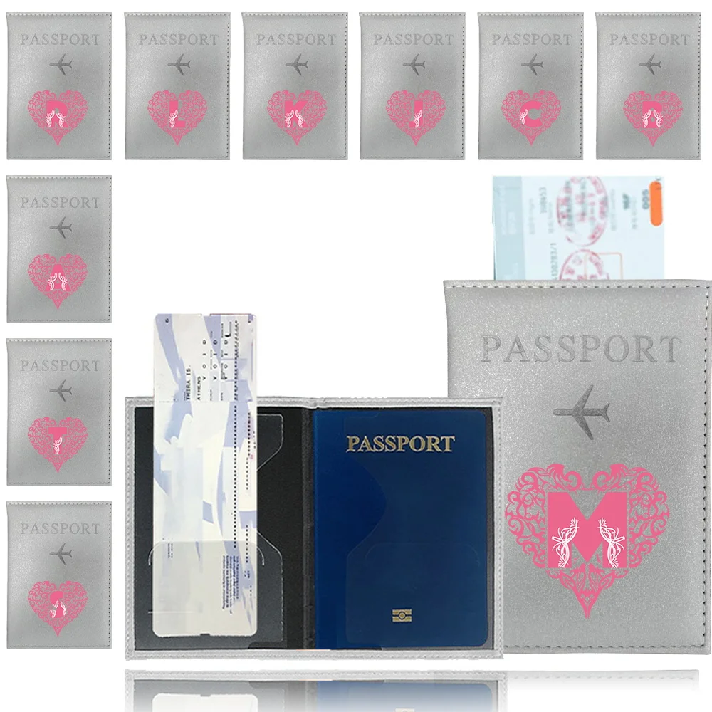 Classic Vintage Design Travel Passport Cover Travel Document Credit Id Card Premium PU Leather Passport Pouch Love Letter Series