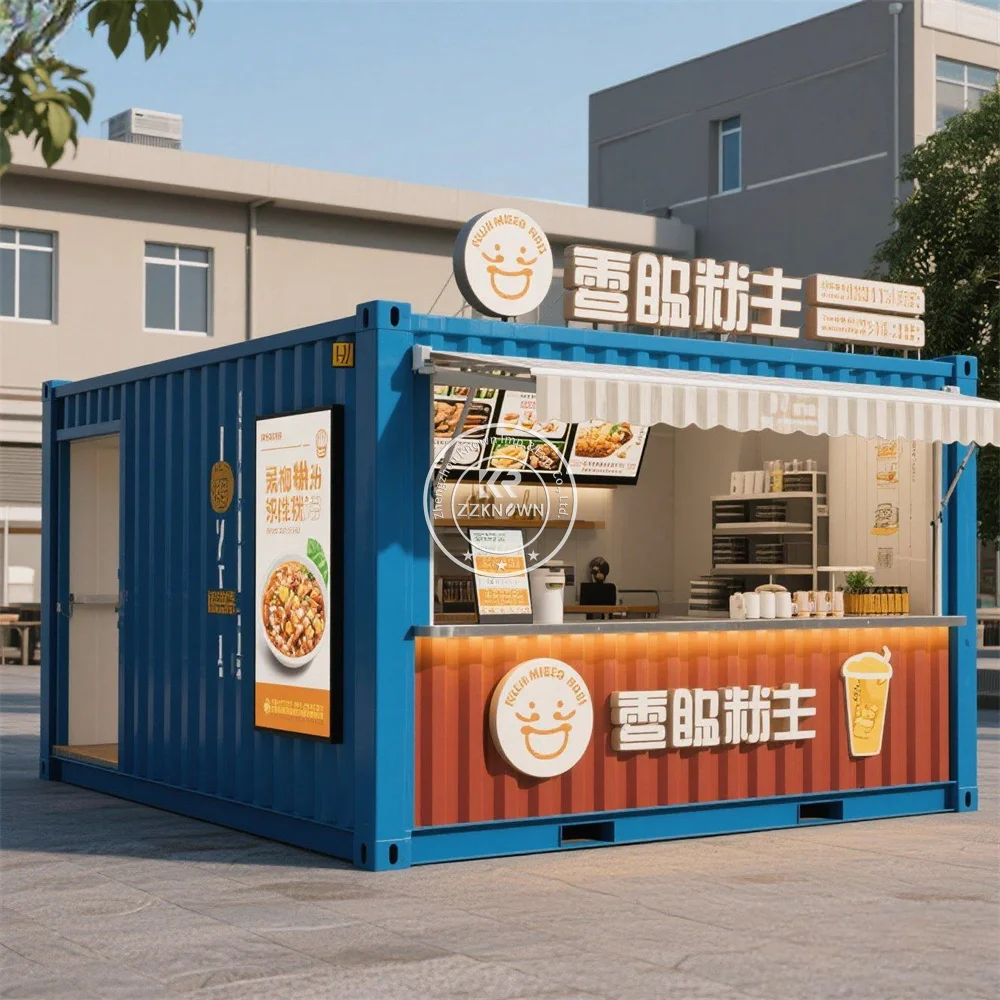 

Customized Food Street Equipment Set Street Shops Trailer Container Machine Container Restaurant with Kitchen