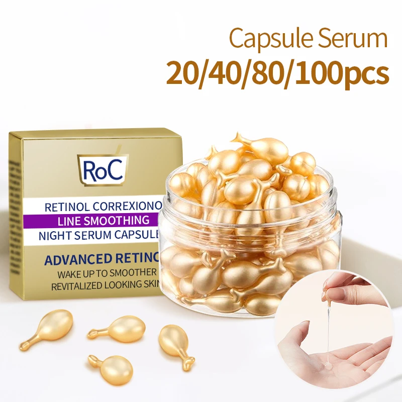 

Hyaluronic Acid Capsules Anti-wrinkle Essence Anti-aging Fade Spot Melanin Moisturizing Whitening Facial Essence Care Products