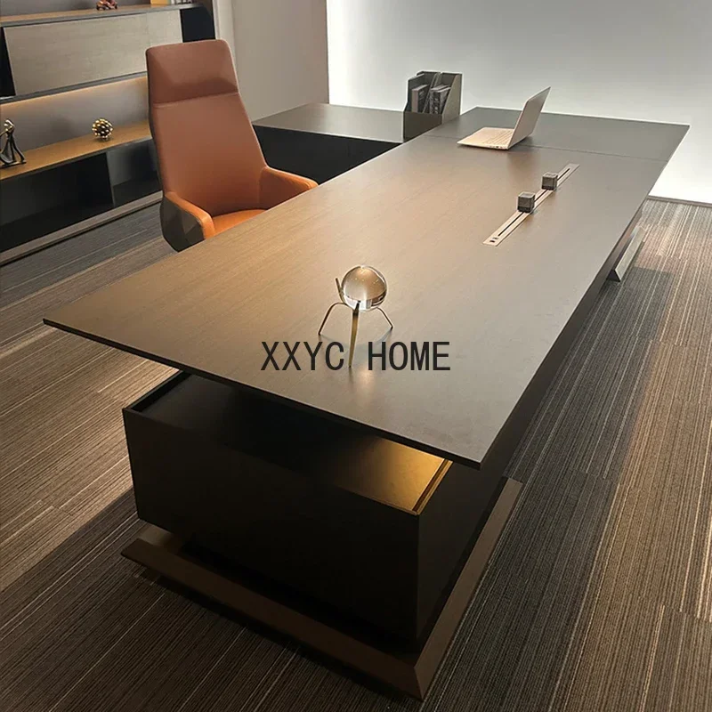 

Органайзеры для туалетного столика для приема, письменная работа, деревянный офисный стол для руководителей, современная мебель для дома Escritorio Con Cajones