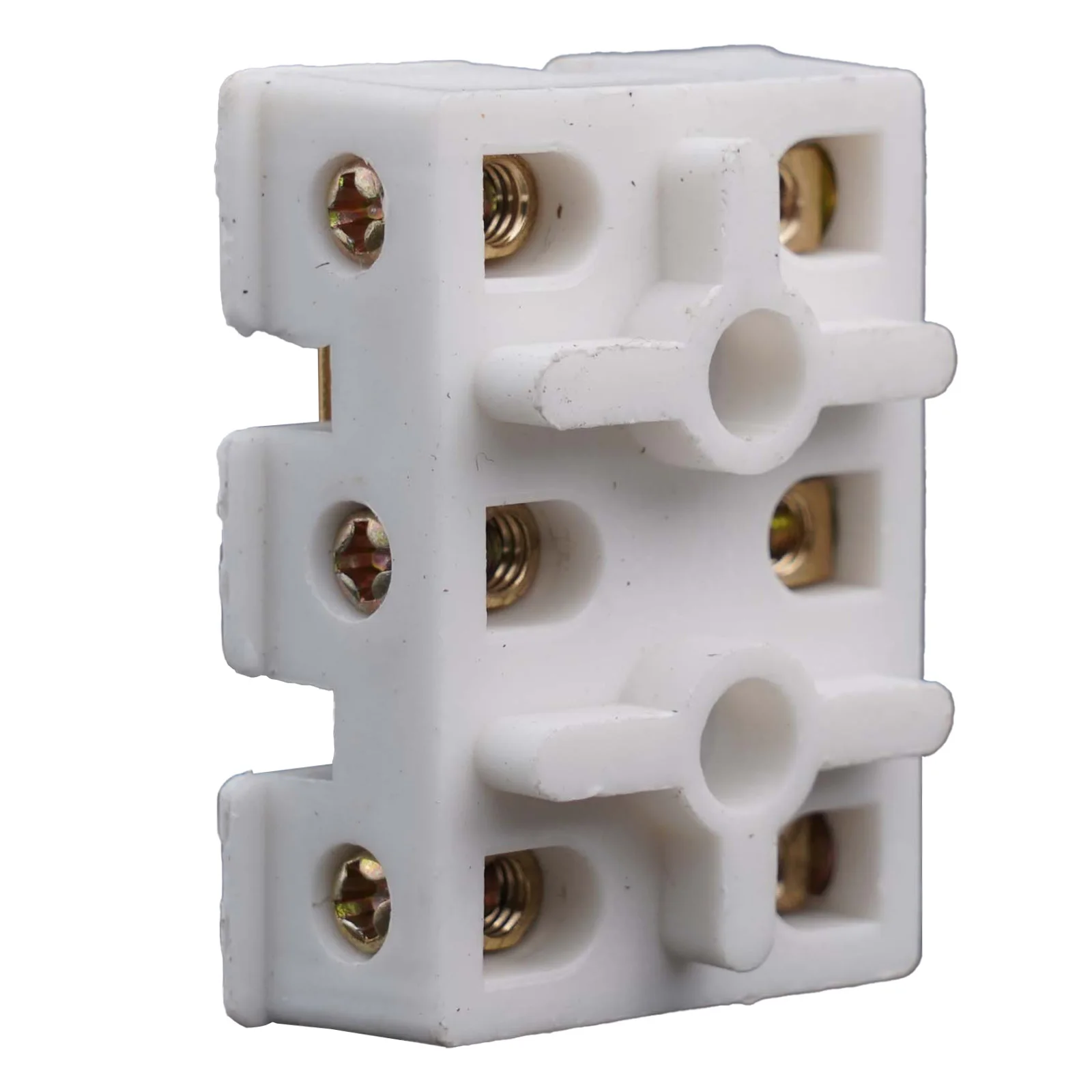 Singlephase Terminal Connection Box Plastic 43 33 Mm Accessories Essential Tool Parts Protector Tool Parts White