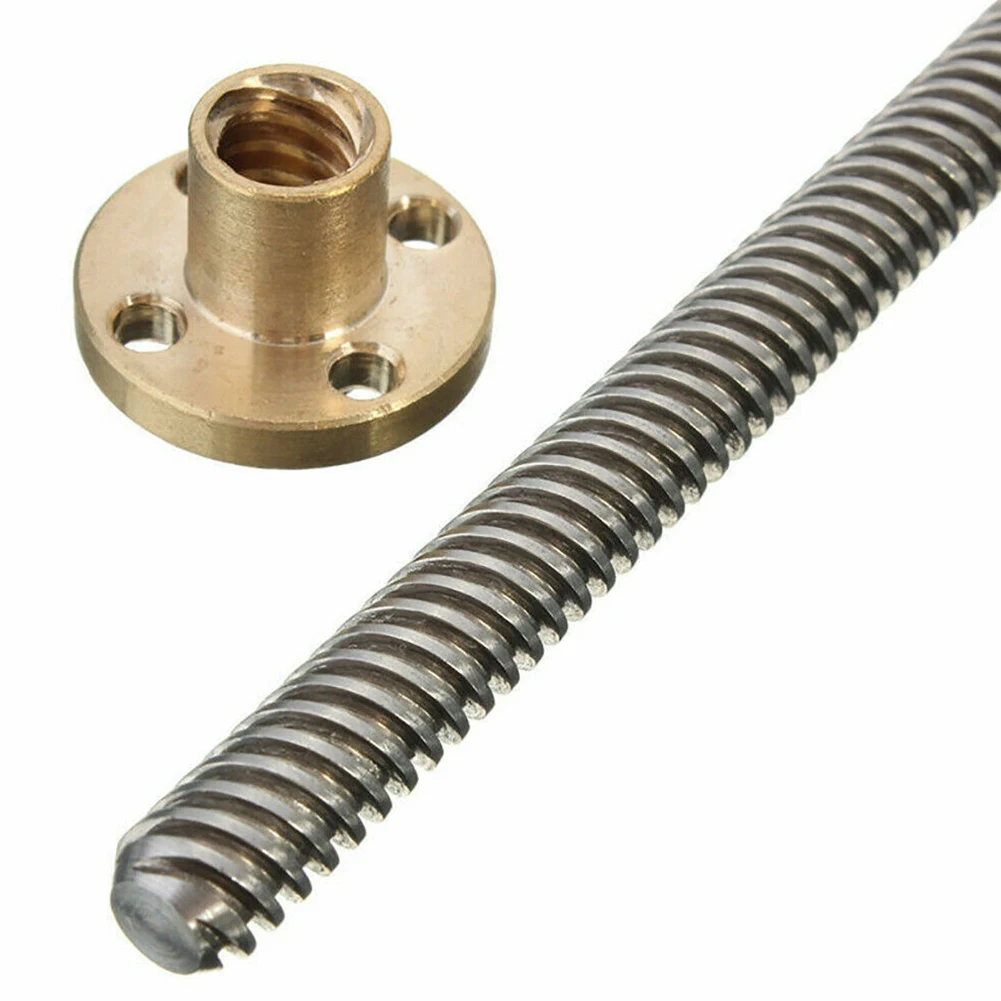 engineered 8mm Stainless Steel Trapezoidal Screw Rod with Brass Nut for High performance Stepper Motors  engineered