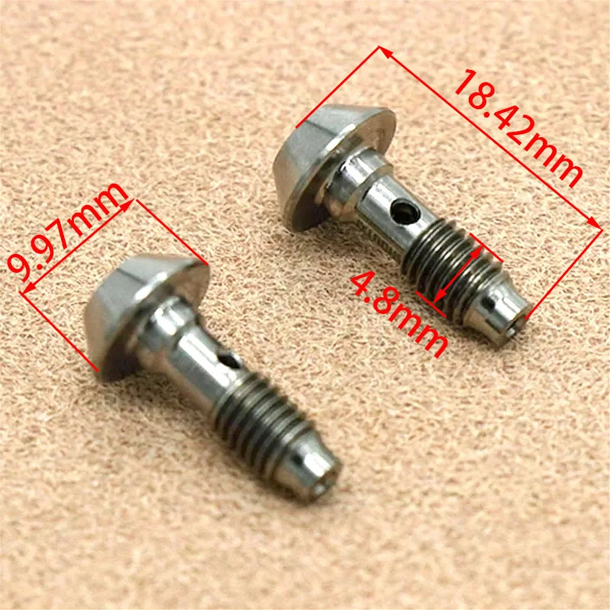 2Pcs Titanium Alloy Bicycle Five-Wire Body Screw Oil Brake Accessories for Magura-Dazzling Colors