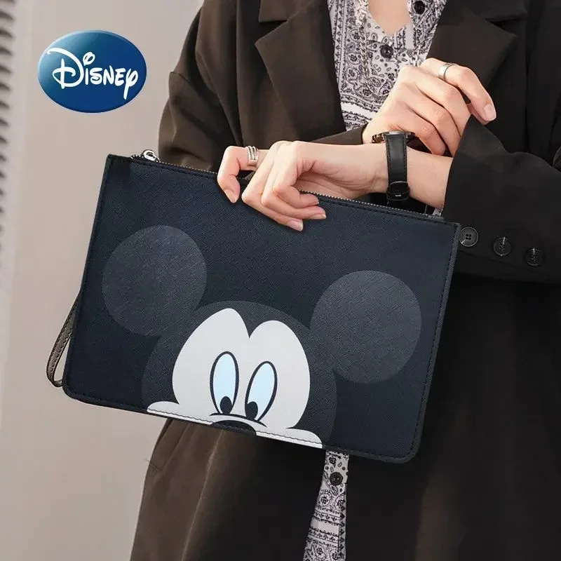 Disney Mickey New Men's Clutch Bag Cartoon Cute Women's Clutch Bag Large Capacity Fashion Trend Envelope Bag High Quality