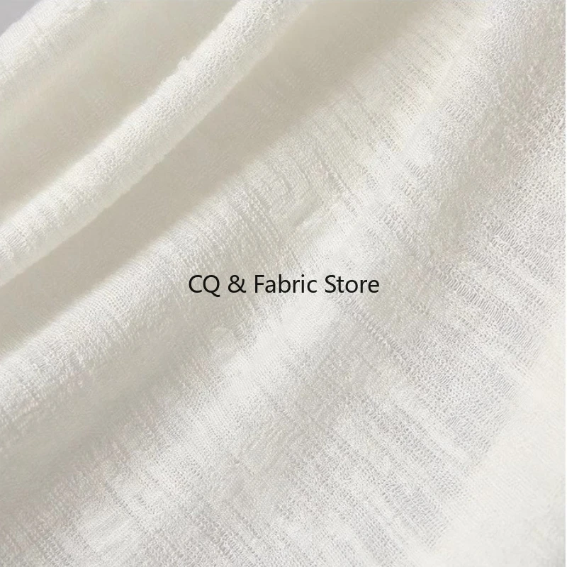 Soft Bamboo Yarn Woven Texture Elastic Knitted Wool Fabric Sewing Clothing Designer Fabric Tissu