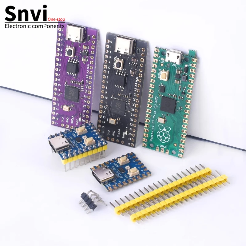 SNVI  Raspberry Pi Pico Board RP2040 Dual-Core 264KB ARM Low-Power Microcomputers High-Performance Cortex-M0+ Processor