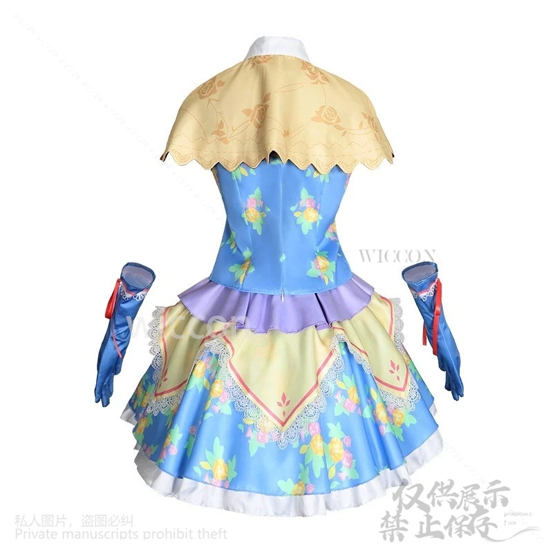 Kiriya Aoi Anime Aikatsu! cosplay Kawaii Idolo giapponese Jirai Kei Costume Abito floreale Lolita Belle ragazze Uniform Parrucche personalizzate