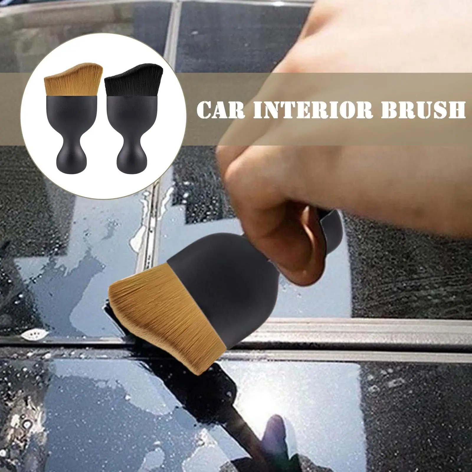 Limpeza interior do carro escova macia painel saída de ar limpo ferramentas para casa poeira acessórios escritório remoção limpa detalhando automóvel 