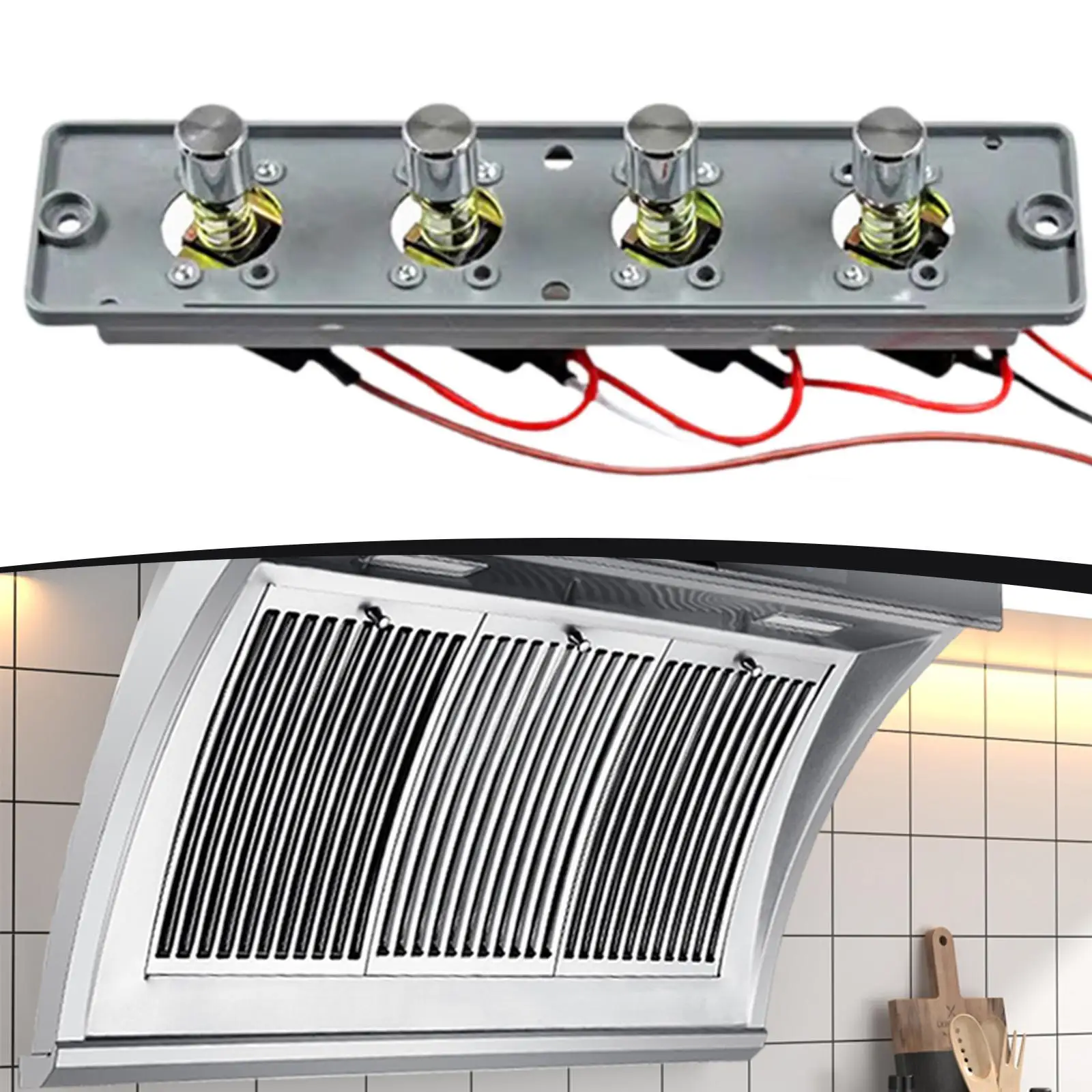 레인지 후드 스위치, 레인지 후드 키보드 스위치, 4개의 푸시 버튼 주방 피아노형, 키보드 유니버설 키보드 스위치