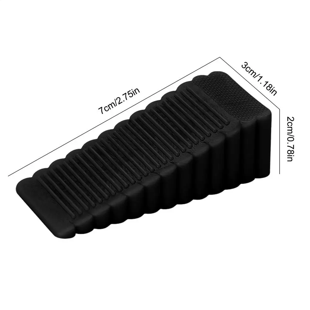 Wiederverwendbare, stoßdämpfende Türstopper, Sicherheits-Kunststoffblock, Keil-Türstopper, Haustür-Hinterhalter, Antikollisionsstopper