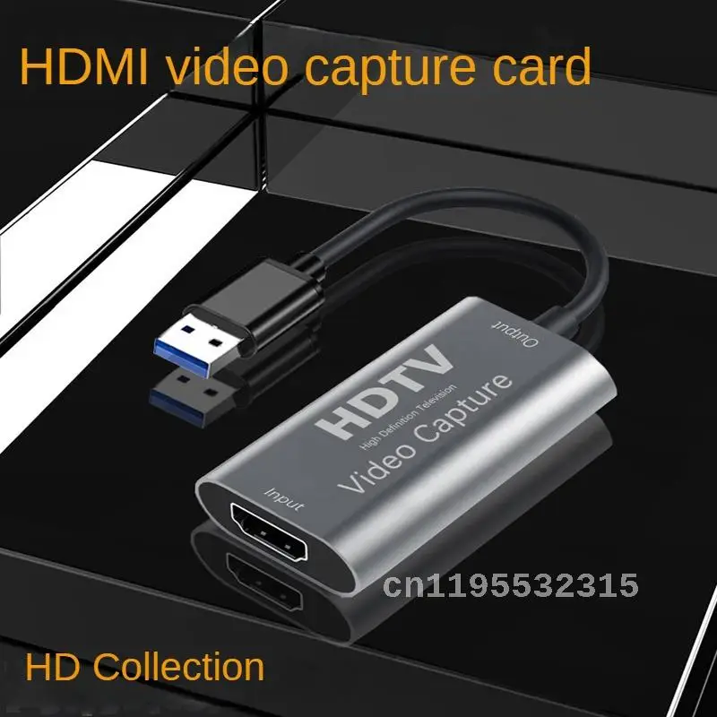 Карта видеозахвата высокой четкости HDMI HDMI к USB 4K, игровая прямая трансляция конференций, видеозапись, выход 1080P 60 Гц