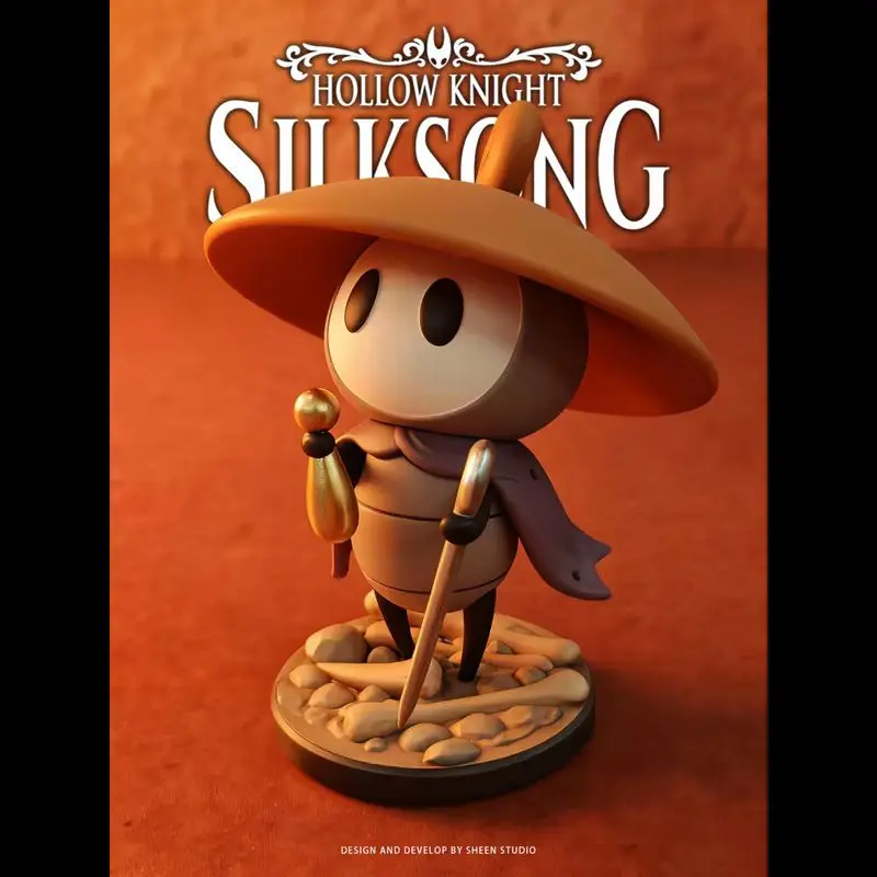 Figura de Acción de PVC de Sheen Studio Hollow Knight Silksong Sherma de 12 CM, Coleccionable para Fanáticos del Anime y Videojuegos, Estatua Decorativa para Escritorio, Regalo