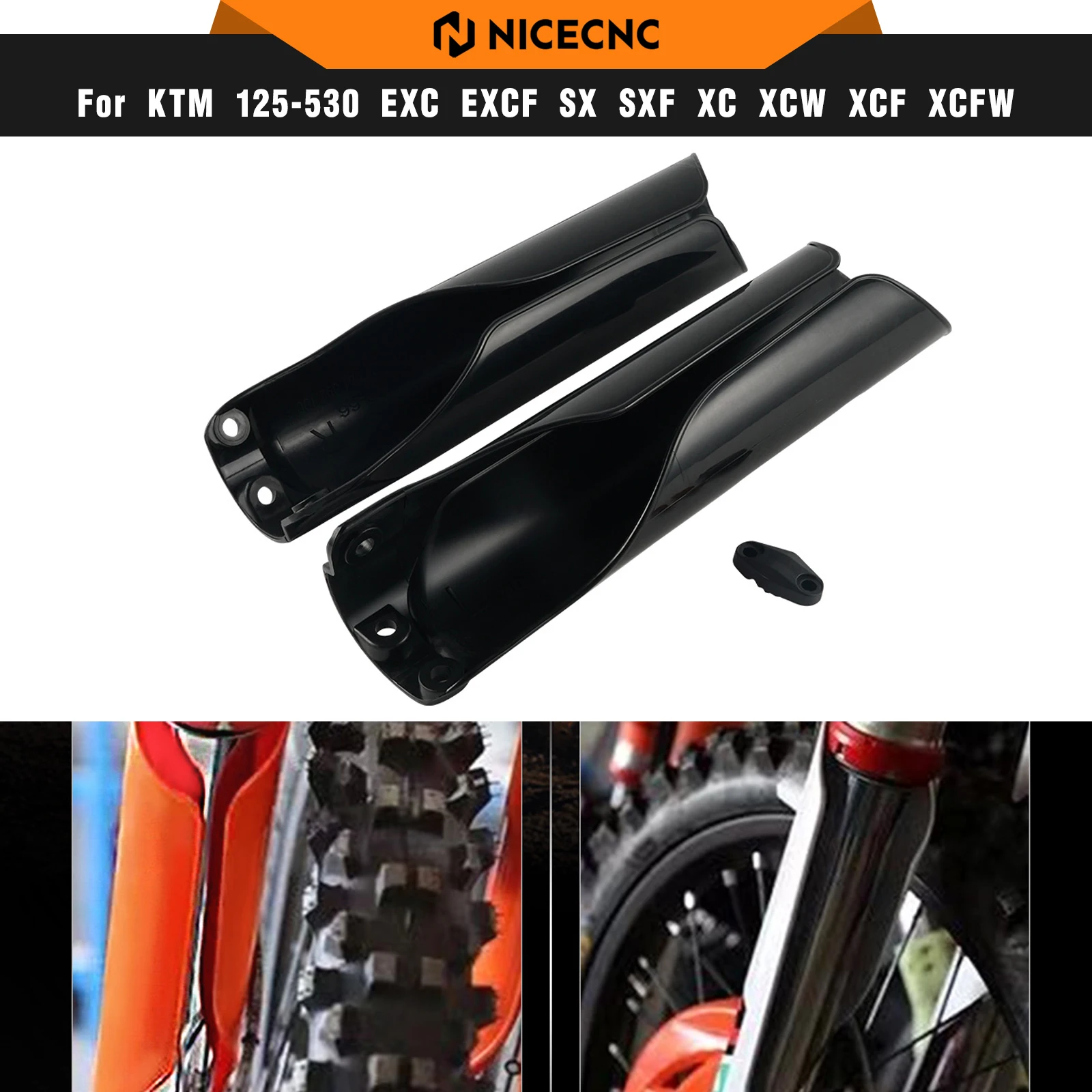 

NICENC Lower Fork Guards For KTM EXC 300 EXC-F 350 SX 125 SXF 450 Husqvarna TE 300 FE 450 2016-2022 GasGas EC 300 2021-2022