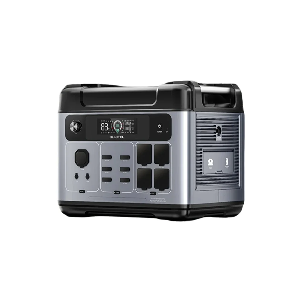 OUKITEL P2001E Plus Tragbare Powerstation 2400W Ausgangsleistung 2048Wh Kapazität LiFePO4 Familien-Outdoor-Camping Notstromversorgung