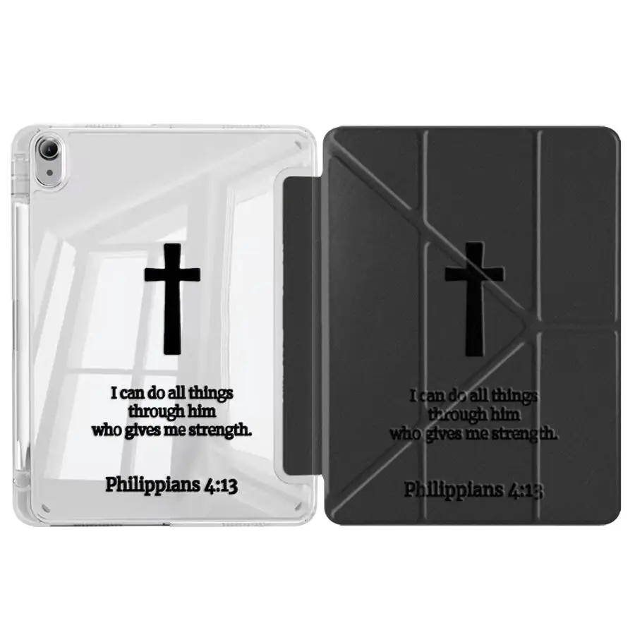 

Simple Christian Cross Tablet Case For iPad Pro 11th 7th Pro 10th 9th 8th Mini 6 7 Air 1 2 4 5 Air M3 M4 M2 Holder Cover