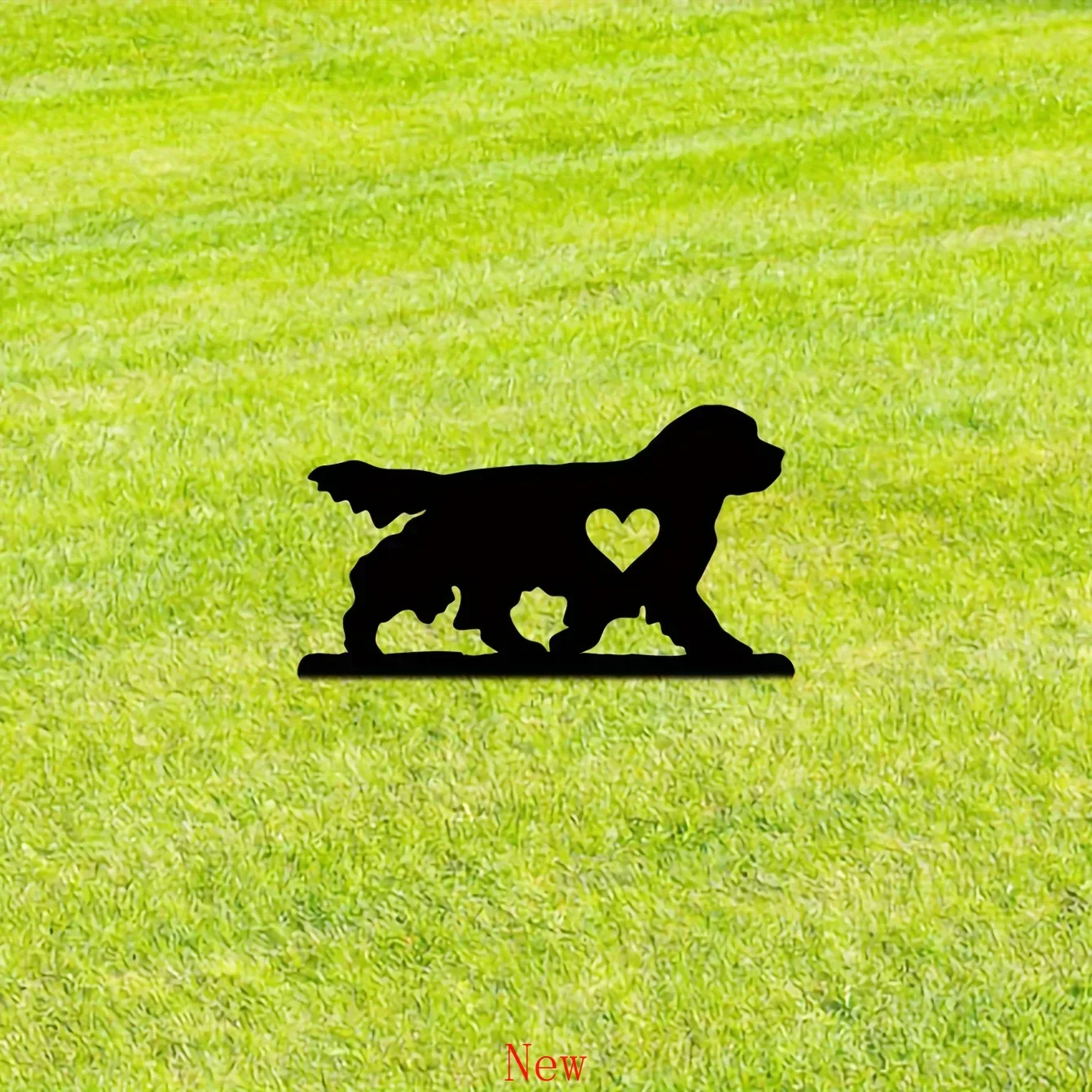 

Promotion Loyal Dog Garden Stake Iron Art Silhouette Metal Yard Decor Sign Courtyard Garden Outdoor Decoration Creative Pet Comm