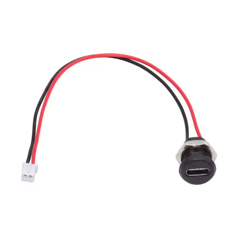 5 Sets Type C 2P 4P Charging Female Socket with 2.0 Terminal Cable for Desk Lamp USB C Small Home Appliance Toy